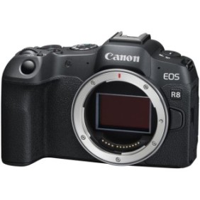 Fotocamera mirrorless Canon EOS R8, 24 MP, 4K, corpo, full frame, nera
