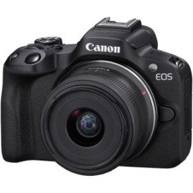 Fotocamera mirrorless Canon EOS R50, 24,2 MP, 4K + obiettivo 18-45 mm, nera