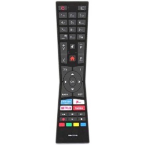 Telecomando per JVC RM-C3338, x-remote, Netflix, YouTube, Prime Video, FPlay, Nero