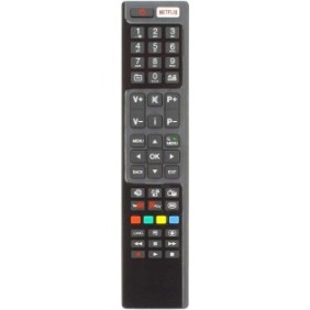 Telecomando per Hitachi, Bush, JVC RC4848F, universale, x-remote, Netflix, YouTube, FPlay, nero