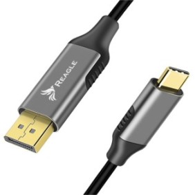 Cavo USB C DisplayPort 4K 60Hz 1.8 M Reagle USB-C 3.1 USB tipo C maschio a DisplayPort maschio