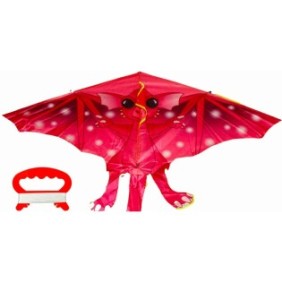 Aquilone drago rosso, 140x150 cm E1242