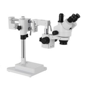 Stereomicroscopio trinoculare, VEVOR, Ingrandimento 3,5X-90X, Rotazione 360°, Bianco