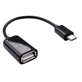 Cavo OTG, connettore USB tipo C maschio a USB 2.0 femmina, lunghezza 15 cm, nero