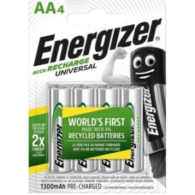 Batterie ricaricabili Energizer AA 1300 mAh, 4 pz