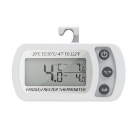 Termometro frigorifero, Sundiguer, ABS/Acciaio, display LCD, range -20~50℃, Bianco