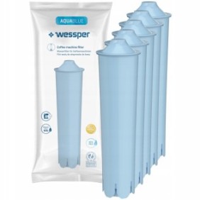 Set di 5 filtri per l'acqua compatibili con Jura, Wessper, Blue, 60L
