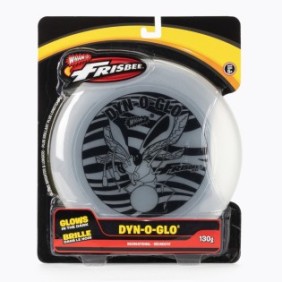 Frisbee Sunflex Dyn-O-Glow Plastica 26 cm Bianco