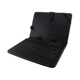 Cover universale per tablet più tastiera, colore nero, facile da collegare