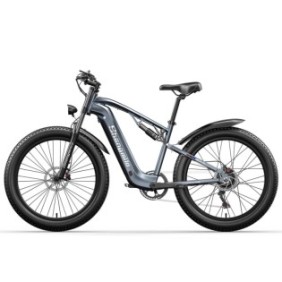 Bicicletta elettrica Shengmilo MX05, velocità 7, 48 V, motore Bafang 1000 W, grigia