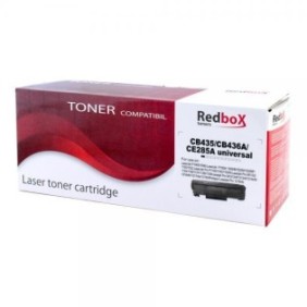 Cartuccia toner Redbox compatibile con CB435A/CB436A/CE285A/CRG-725/CRG-712, 2000 pagine, Nero