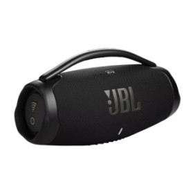 Altoparlanti portatili JBL Boombox 3 Wi-Fi, 180 W, Bluetooth, durata della batteria 24 ore, suono ad alta definizione, 3D Dolby Atmos, IP67, Nero