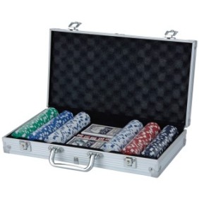 Set da poker XQ Max, 300 fiches e 2 mazzi di carte