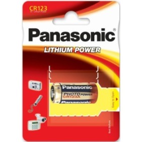 Batteria Panasonic CR-123/1BP, 3V, litio