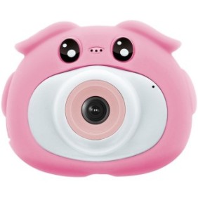 Fotocamera digitale per bambini Maxlife MXKC-100, 3MP, HD, modalità selfie, rosa