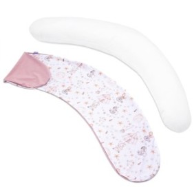 Fodera per cuscino "Boomerang", Jukki, cotone/poliestere, rosa/bianco