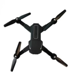 Giroscopio WiFi pieghevole a 6 assi grandangolare HD 720P con rotazione a 360° Drone con telecomando nero