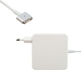 Adattatore caricabatterie per MacBook a forma di T da 60 W, cavo di alimentazione magnetico e spina MagSafe 2, 1,8 m, 2 proteggi cavo, bianco