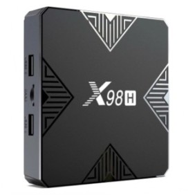 TV Box Techstar® X98H Smart Media Player, 4K, 4GB RAM, 32GB ROM, Android 12, Allwinner H618 Quad Core A53, Ethernet 100m, Bluetooth 5.0, Nero