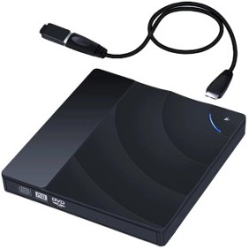 Lettore DVD esterno, portatile, USB 3.0/tipo C, per PC desktop Mac iOS Windows10/8/7/XP/Linux