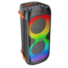 Altoparlanti wireless portatili, Hoco, 2X5 W, FM, USB/3,5 mm, 2 microfoni, multicolore