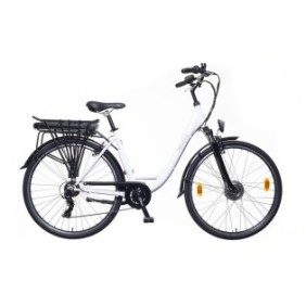 Bicicletta elettrica da donna Neuzer E-Trekking Lido - 28" Bianca