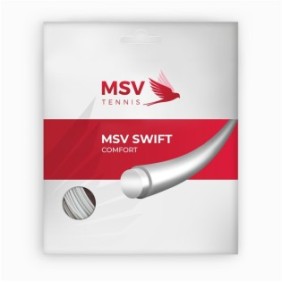 Attacco racchetta da tennis, MSV Swift, 12m, 1,25mm, bianco