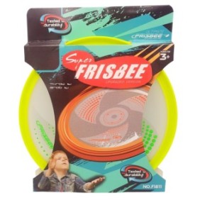 Disco Volante Frisbee In Plastica, Diametro 20 Cm, Verde, Dai 3 Anni, Utilità Uno
