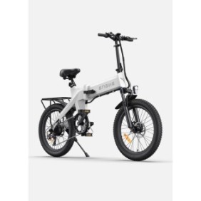 Bicicletta elettrica pieghevole Engwe C20 Pro, motori Bafang 250 W, batteria 36 V/15,6 Ah, 25 km/h max, autonomia massima 150 km, Bianco