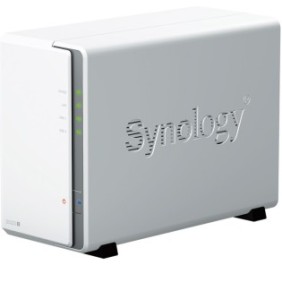 Storage collegato in rete Synology DS223j con processore Realtek RTD1619B da 1,7 GHz, 2 alloggiamenti, 1 GB DDR4