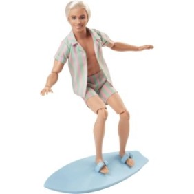 Bambola Barbie, edizione Barbie the Movie, Ken Ryan Gosling con tavola da surf, 30 cm