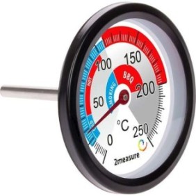 Termometro per affumicatori e grill, Brownin, 0-250°C