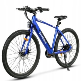 Bicicletta elettrica, Samebike, 10,4 Ah, 36 V, Blu