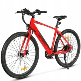 Bicicletta elettrica, Samebike, 7 velocità, Rossa