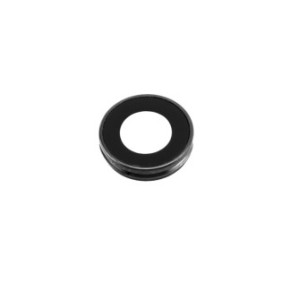 Vetro per fotocamera posteriore Apple iPhone 7, con cornice, nero