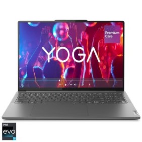 Laptop ultraportatile Lenovo Yoga Pro 9 16IRP8 con processori Intel® Core™ i9-13905H fino a 5,4 GHz, 16", 3,2K, Mini LED, 64 GB, SSD sì 1 TB, NVIDIA® GeForce RTX™ 4070 8 GB GDDR6, Windows 11 Home, Storm Grey, 3 anni di supporto Premium attivo