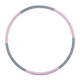 Cerchio fitness, schiuma/acciaio inossidabile, rosa/grigio, 3,5 x 95 cm