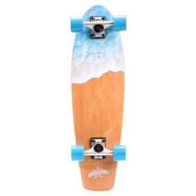 Skateboard per, Meteor, Legno, 57x15x10,5 cm, Marrone/Blu