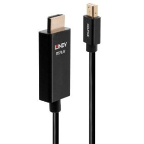 Cavo Lindy LY-40921, DisplayPort - HDMI, 1m, Nero
