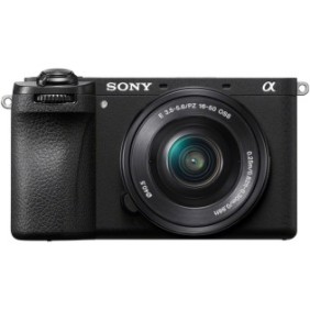 Fotocamera mirrorless Sony A6700, APS-C, 26MP, 4K, AI, stabilizzazione a 5 assi, obiettivo Nero + 16-50mm