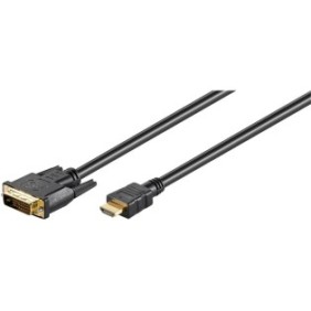 Cavo MicroConnect, HDMI 19 - DVI-D, 1,8 m, Nero