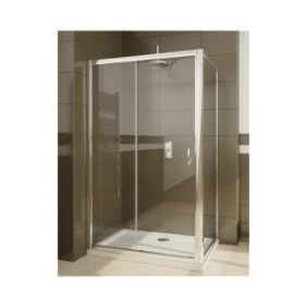 Parete doccia laterale Radaway Premium S, 90x190 cm, vetro di sicurezza trasparente, profilo cromato