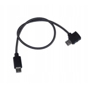 Cavo di collegamento per DJI MICRO USB, nylon, 29 cm, nero
