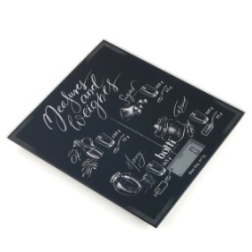 Bilancia da cucina Botti Black Board, vetro, nero, 20 x 18 cm, 5 kg