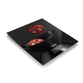 Bilancia da cucina Botti Granada, vetro, nero, 20 x 18 cm, 5 kg