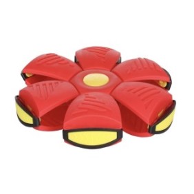 Palla volante trasformabile in disco, colore Rosso 22,5 cm +3 Anni