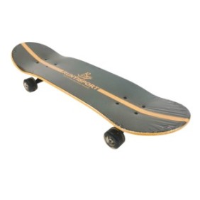 Skateboard, 70x20 cm, nero