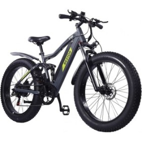 Bicicletta elettrica BEZIOR XF900, 500 W, 46 km/h, 26 pollici, Nero