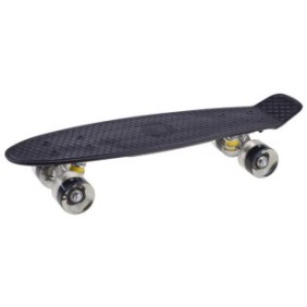 Skateboard per bambini, Jokomisiada, Plastica, LED, 50 kg, 56 cm, Nero