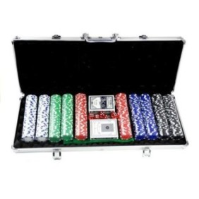 Set poker 500 pezzi in valigia